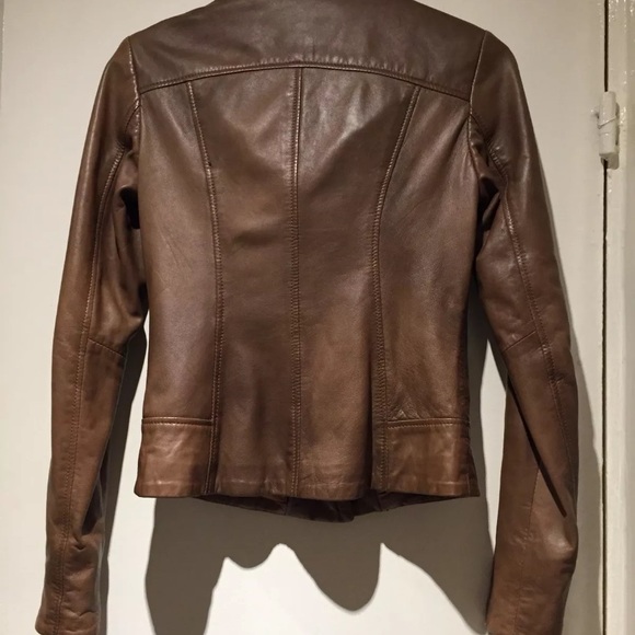 NEW - Danier Mackage Style Leather Motorcycle Jacket - Picture 10 of 12